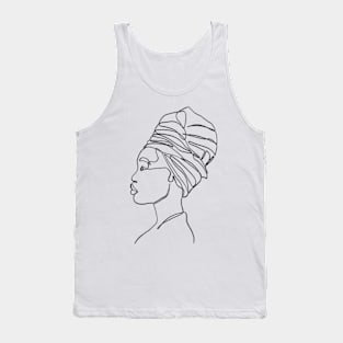 Black woman head wrap Tank Top